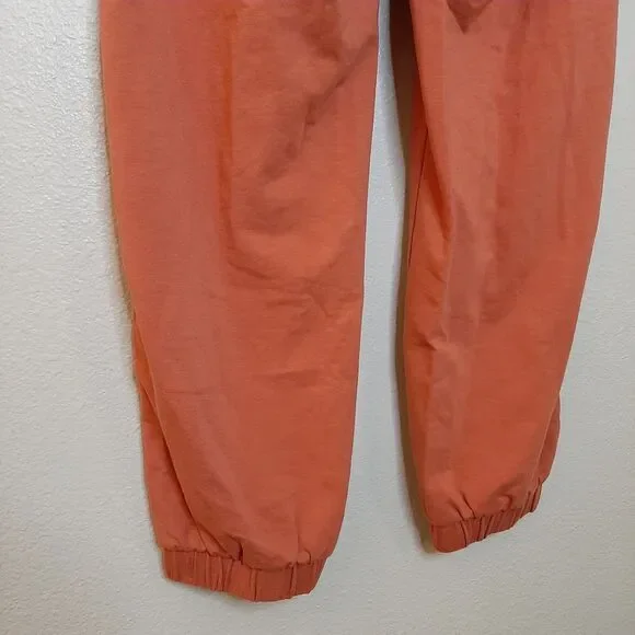 Joy Lab Sweatpants Orange Women Size XS / S Joggers High Waist With Pockets - Picture 7 of 10